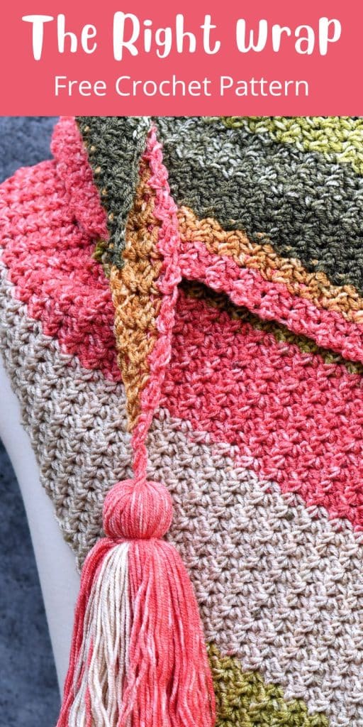 Crochet Triangle Shawl | The Right Wrap Free Crochet Pattern - Make It ...