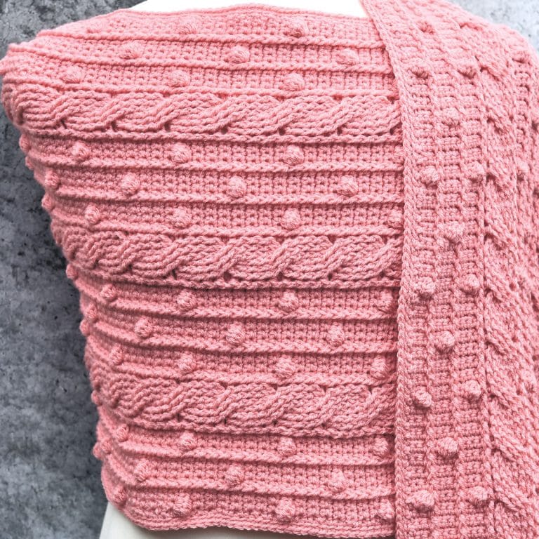 Crochet Cable Stitch Shawl Free Crochet Pattern