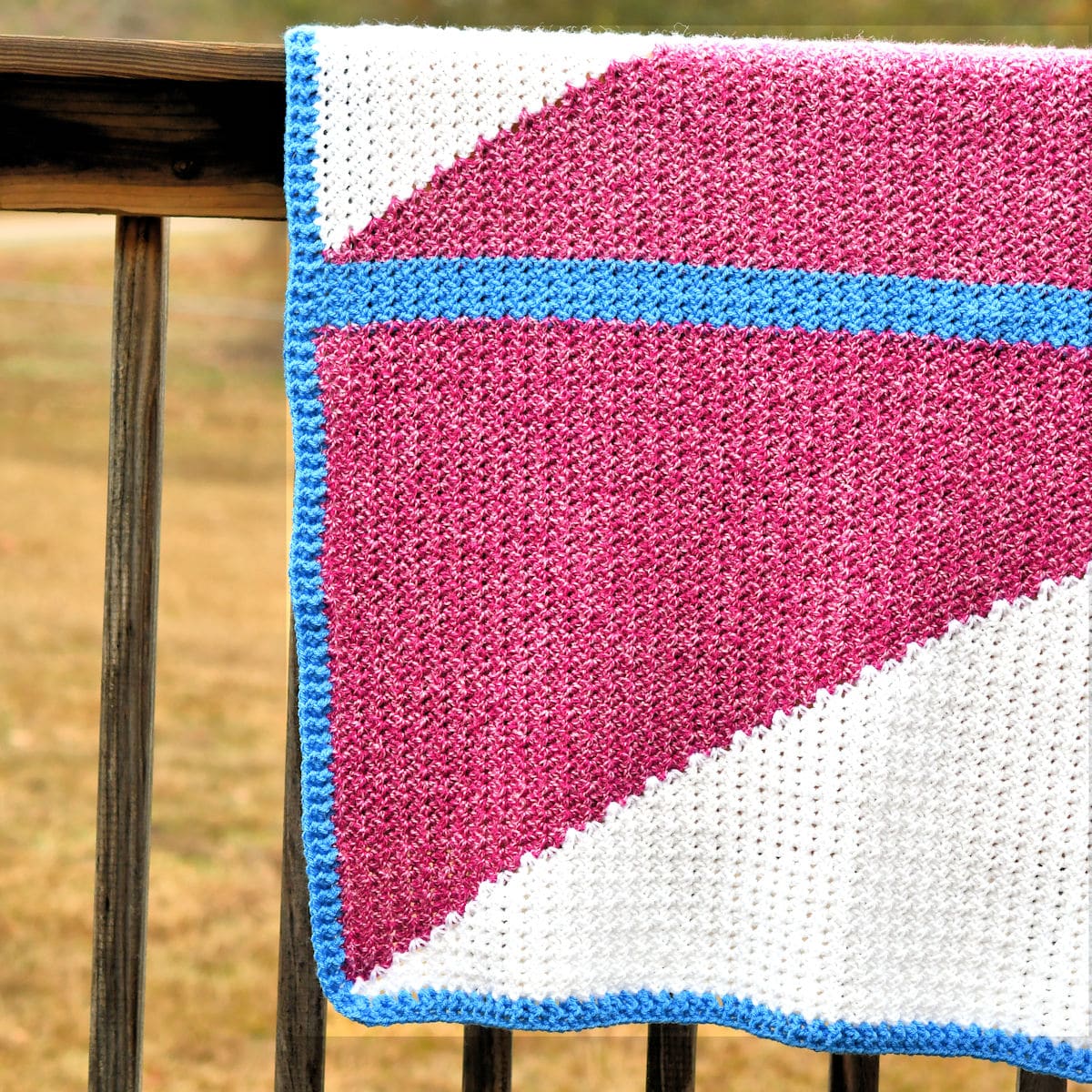 Modern Baby Blanket from Make It Crochet