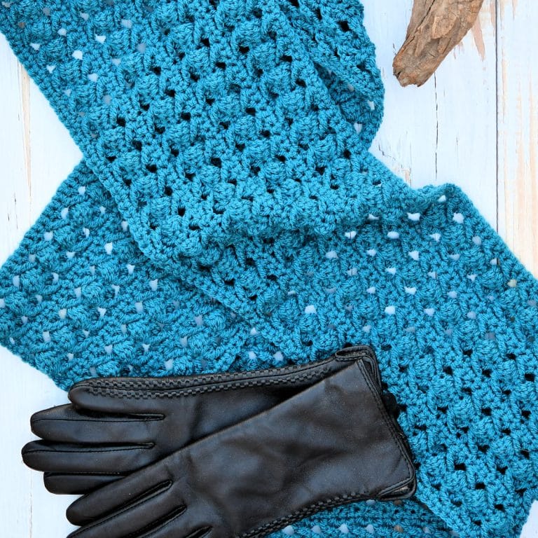 Crochet Crossed Trebles Scarf Free Crochet Pattern