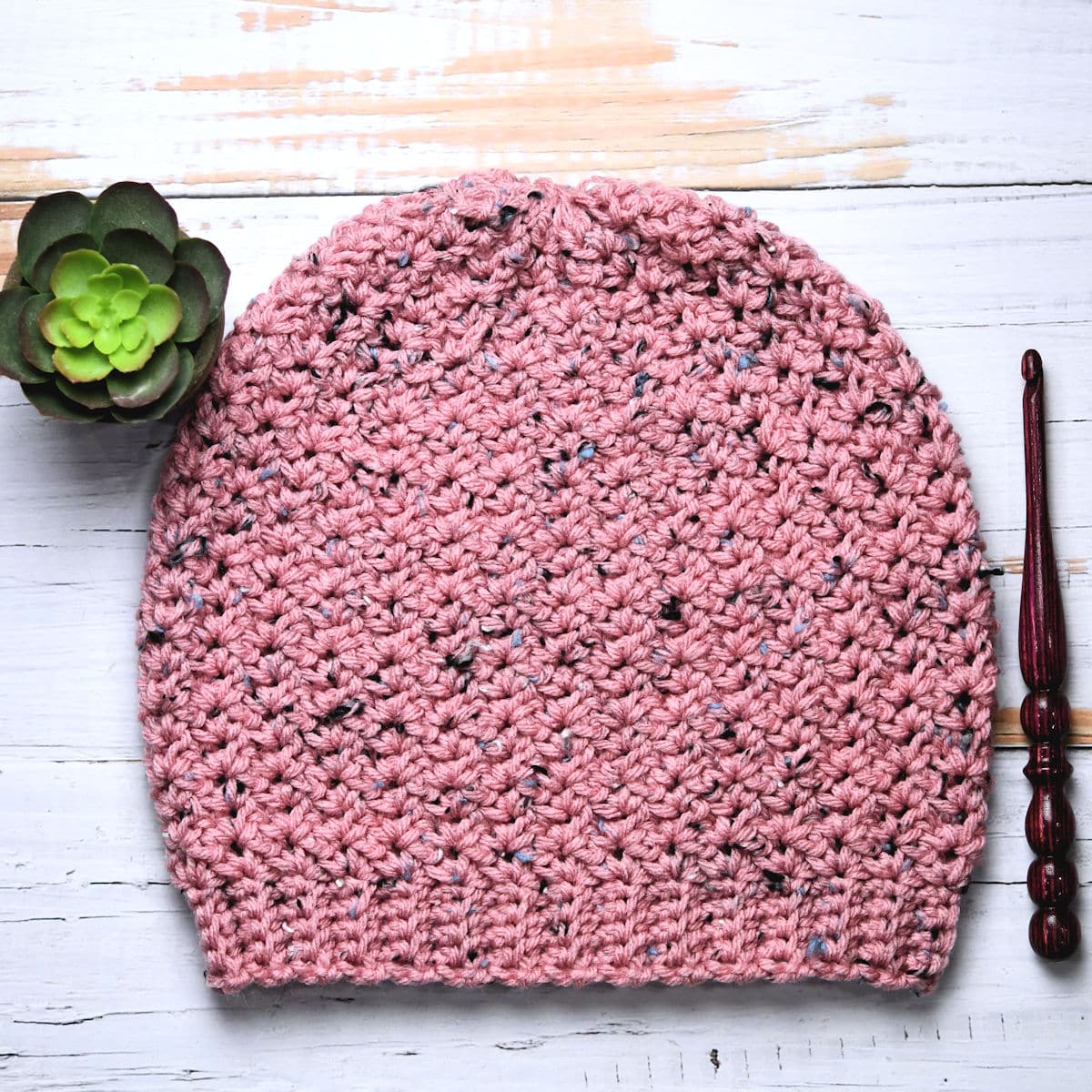 Top Down image of Impeccable Crochet Hat by Kim Guzman