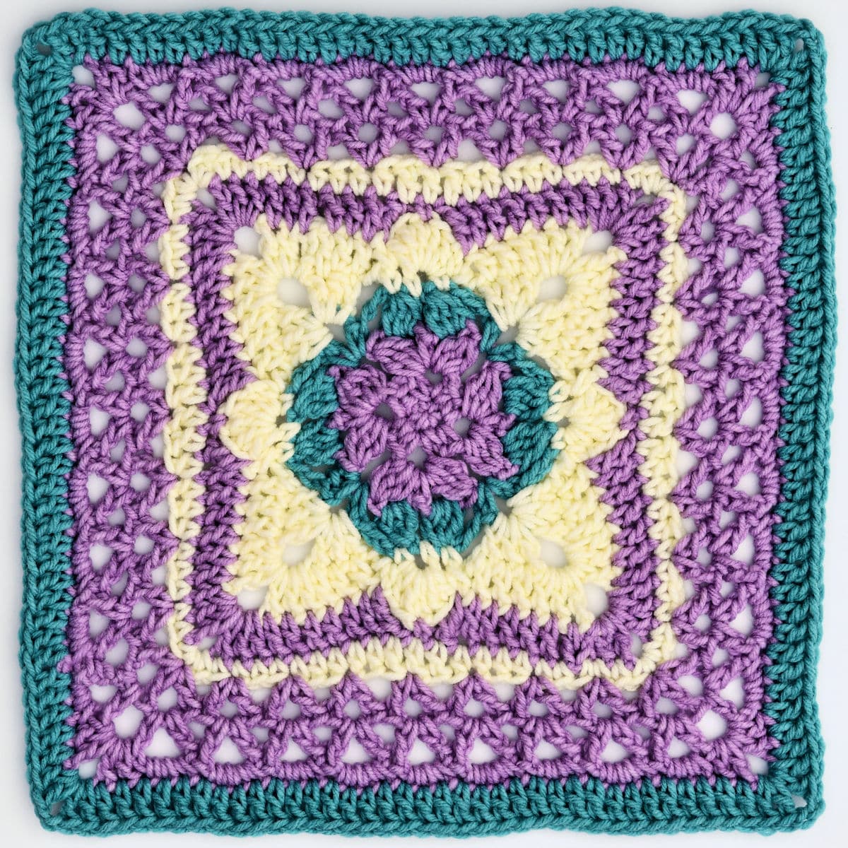 12" Crochet Square Pattern | Garden Gables
