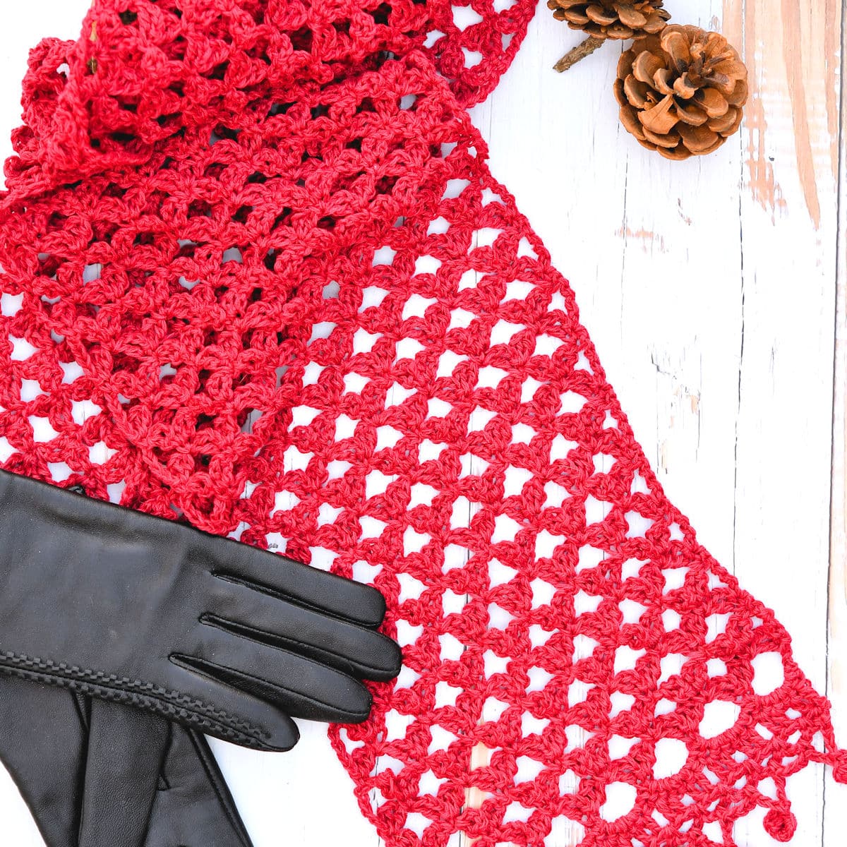 Faux Love Knot Scarf Free Crochet Pattern photo 2