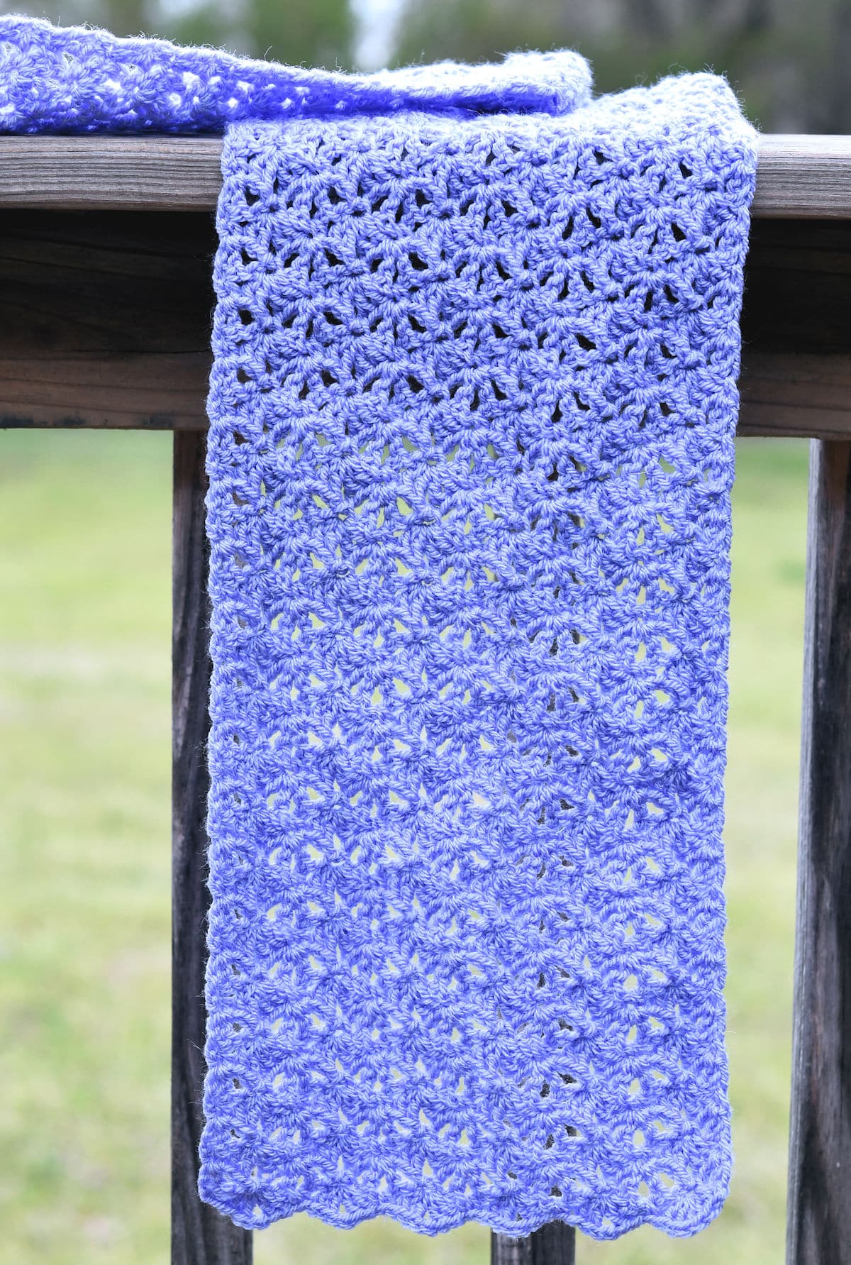 Free Lacy Crochet Scarf Pattern by Kim Guzman at Make It Crochet