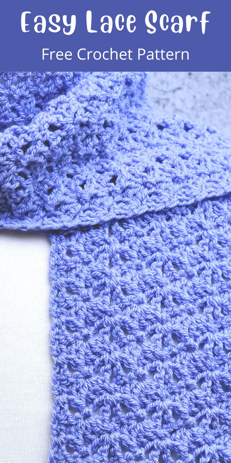 pinterest pin closeup of lightweight lavender scarf