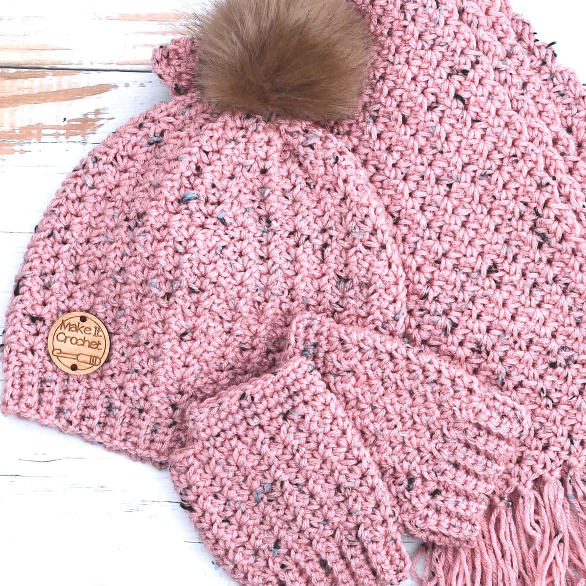 Childrens crochet hat discount and scarf patterns