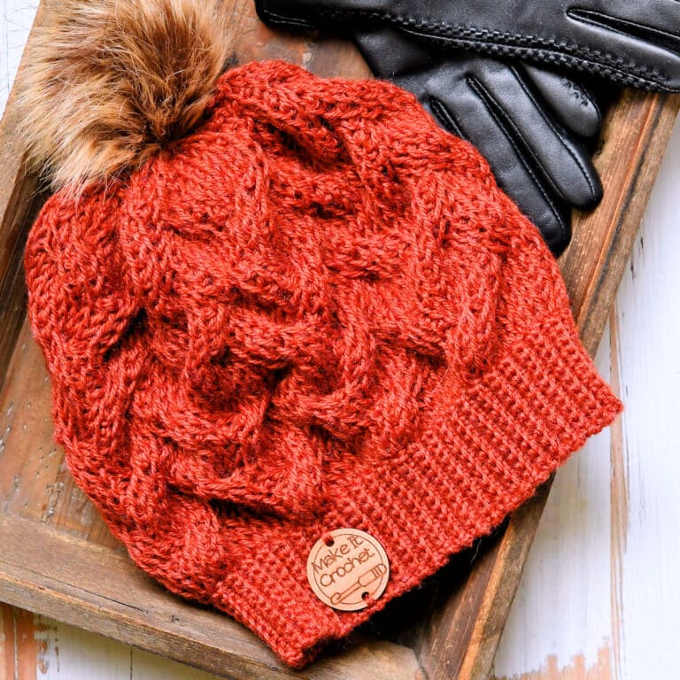 Tunisian Crochet Pattern Cable Hat