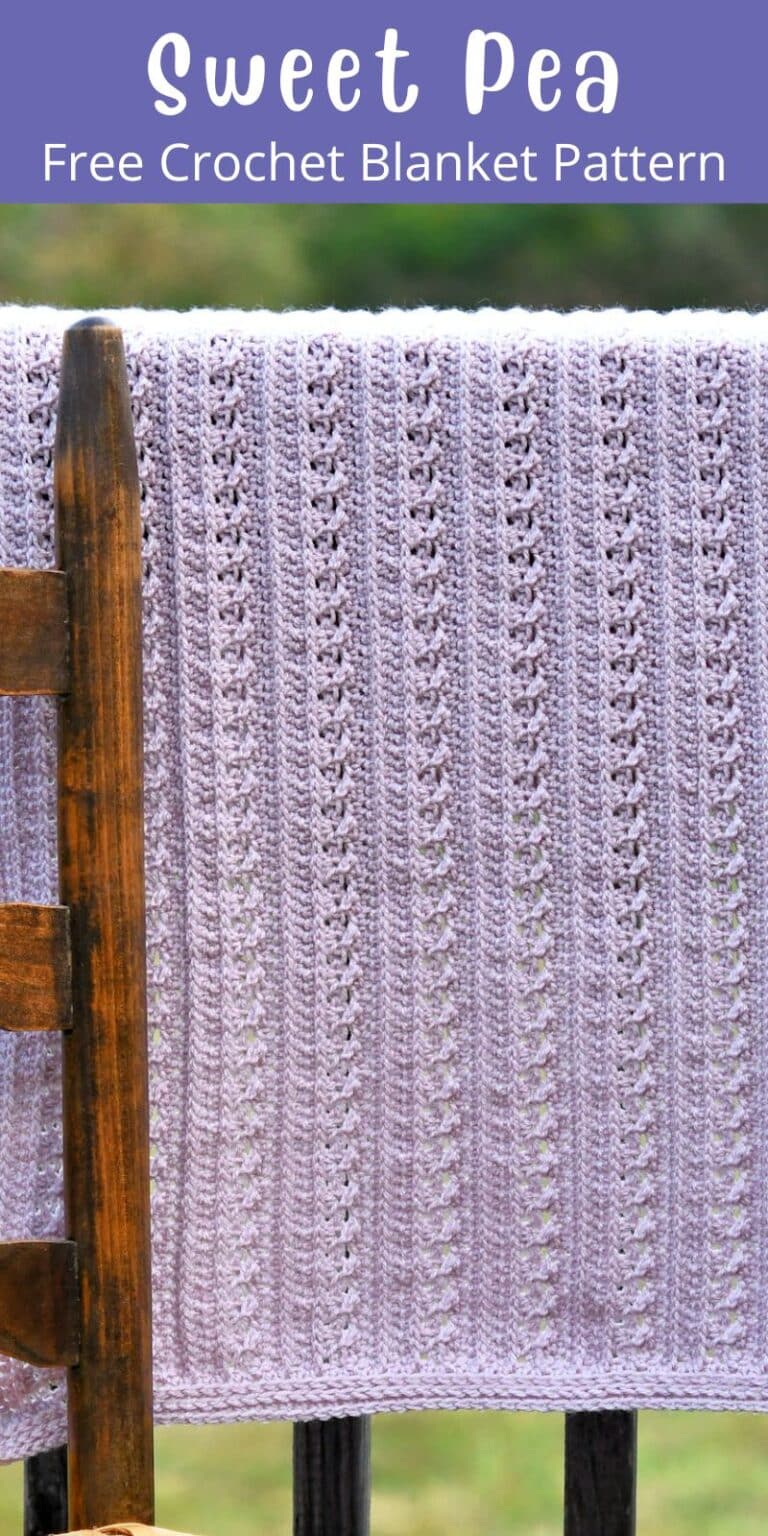 Sweet Pea Crochet Baby Blanket Free Pattern - Make It Crochet