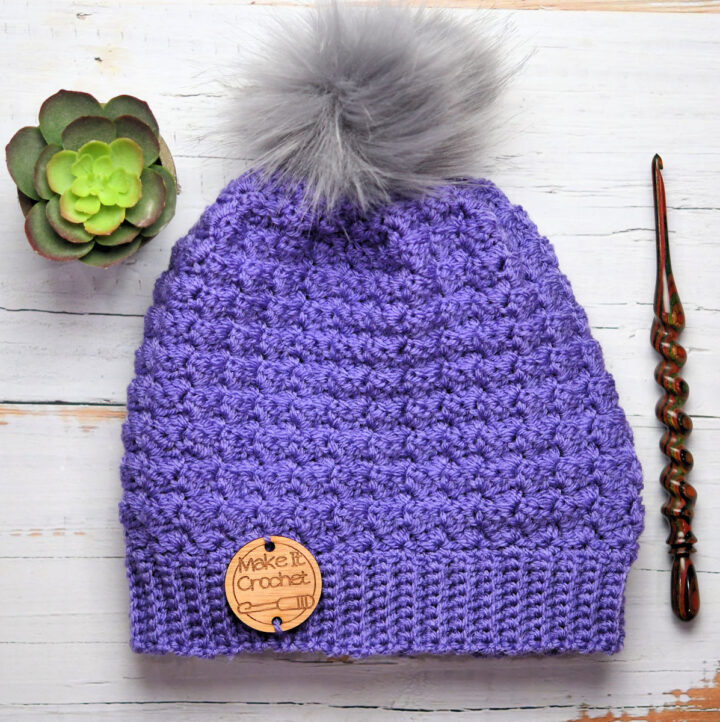 Brambles Beanie Free Crochet Pattern - Make It Crochet