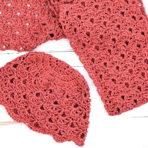 Cranberry Lace Crochet Beanie Free Pattern - Make It Crochet