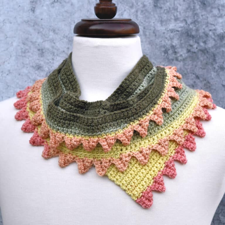 Dragon Tail Skinny Scarf Free Crochet Pattern