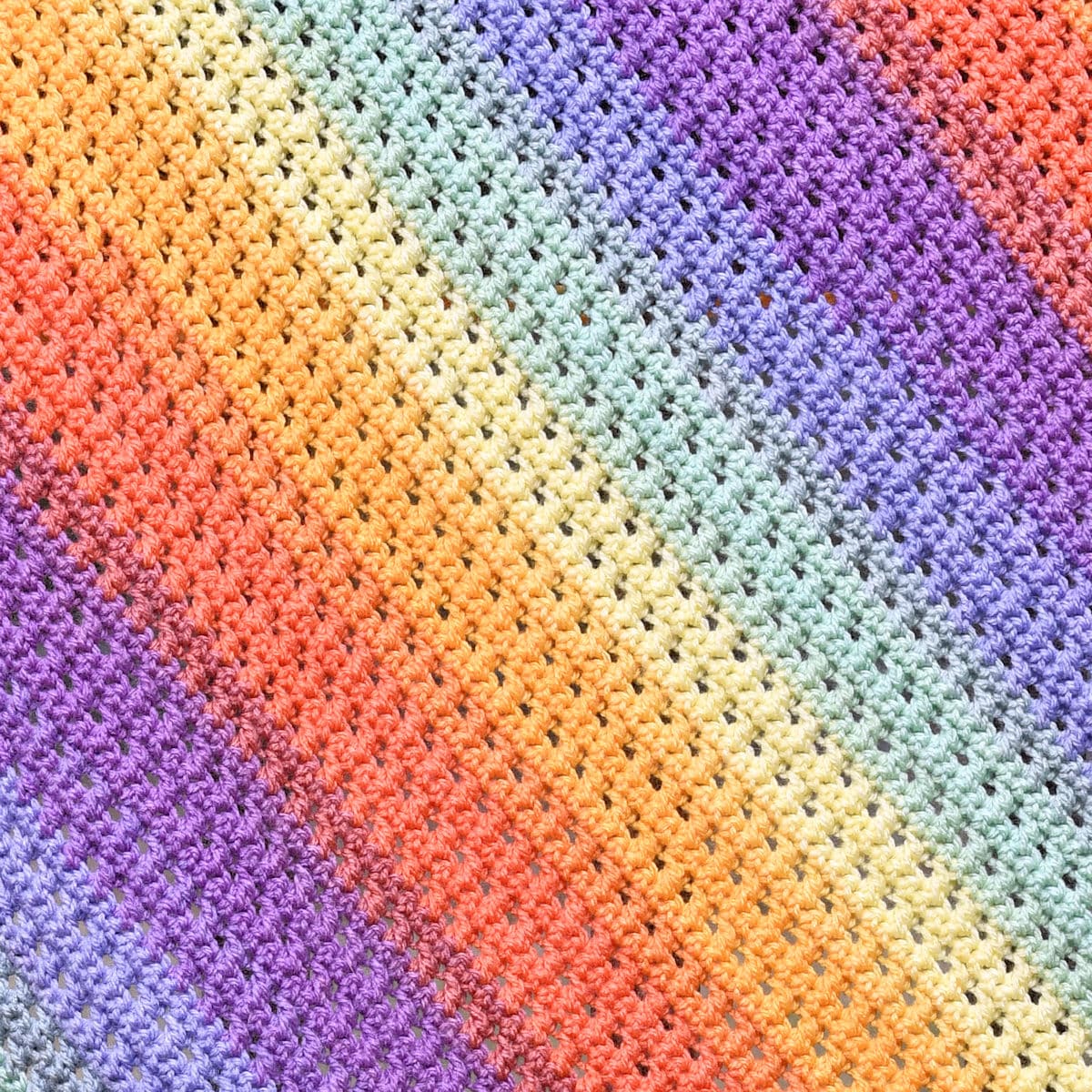 full stitch pattern of Cross Stitch C2C Baby Blanket Free Crochet Pattern