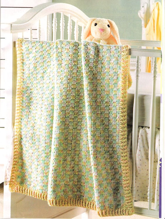 Basketweave Baby Afghan by Kim Guzman