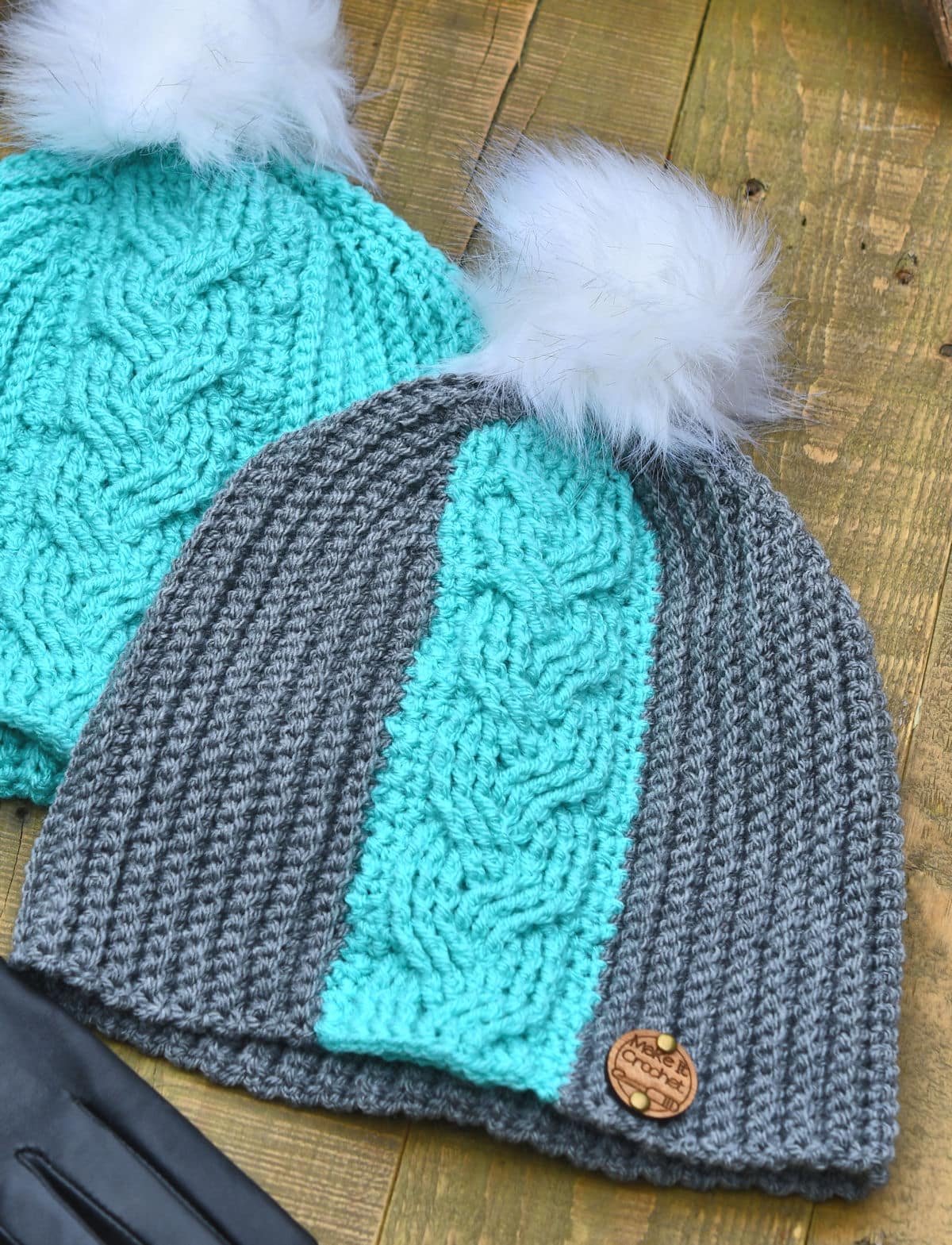 Braided Cable Beanie Free Crochet Pattern by Kim Guzman