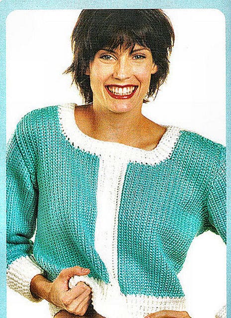Side to Side Sweater from Crochet! magazine, designed by Kim Guzman