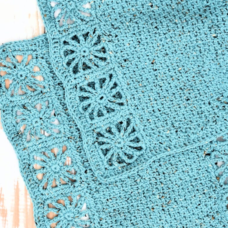 Tunisian Seed Stitch Wrap Free Crochet Pattern