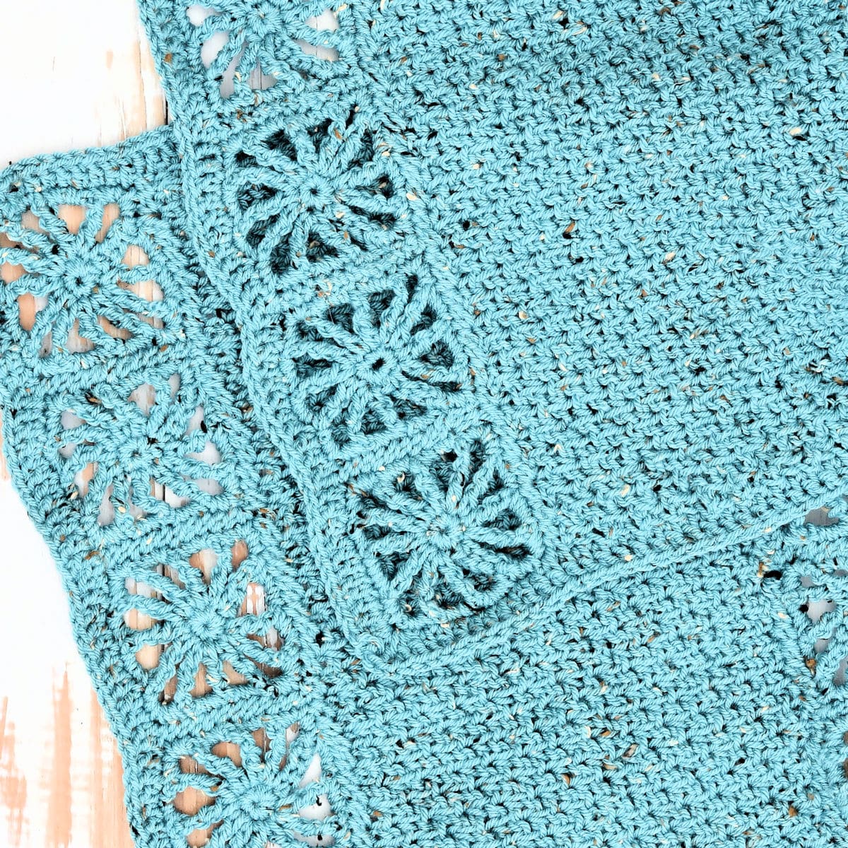 Tunisian Seed Stitch Wrap Free Crochet Pattern photo 1