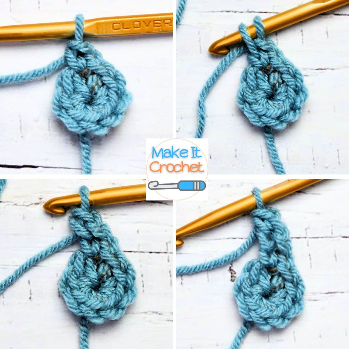 short tutorial of stacked single crochet as a replacement for chains at beginning of row or round