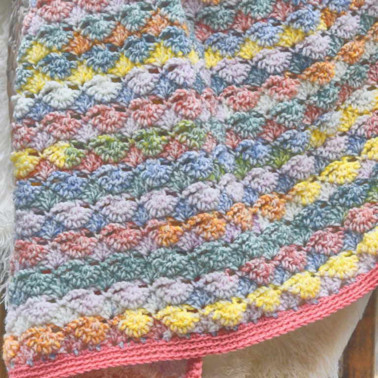 Watercolor Shells Afghan Free Crochet Pattern