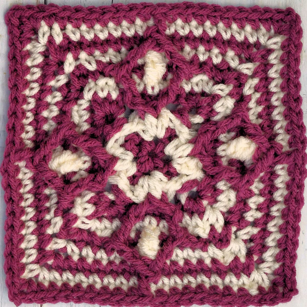Stellar Evolution Granny Square in 6" version