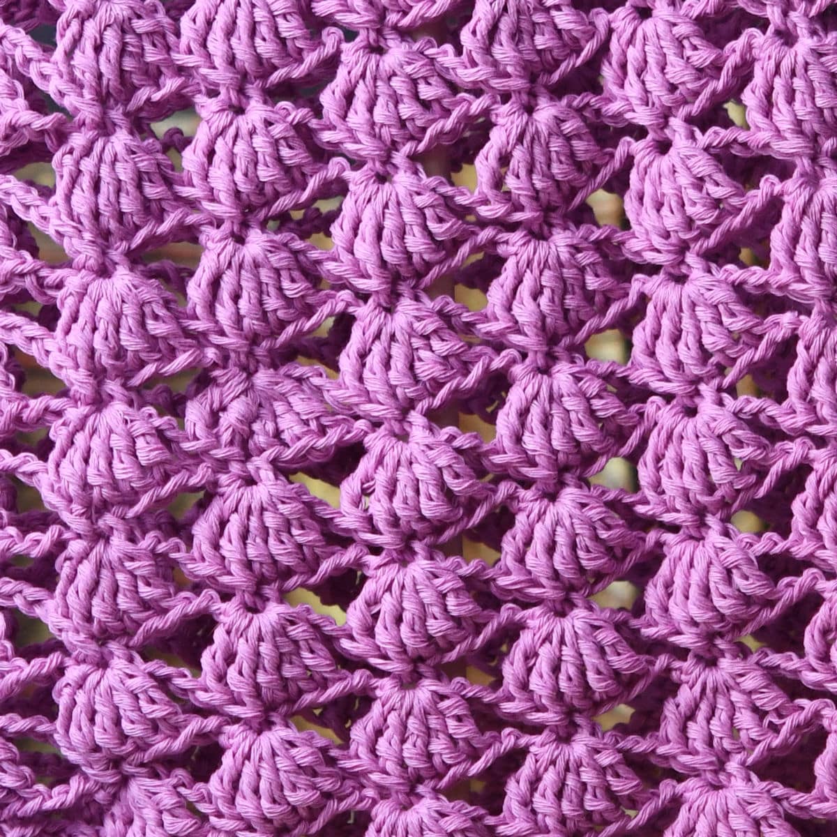 Treble Crochet Shell Crochet Stitch Pattern