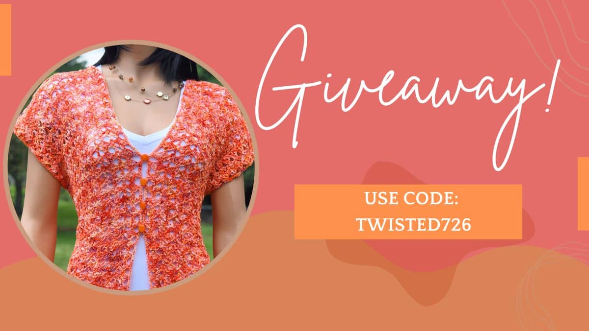 promotional material for sock yarn womens top.