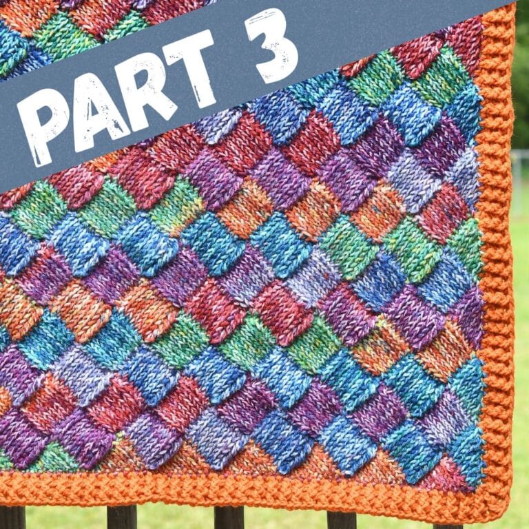 Part 3 – Faux Knit Entrelac Blanket