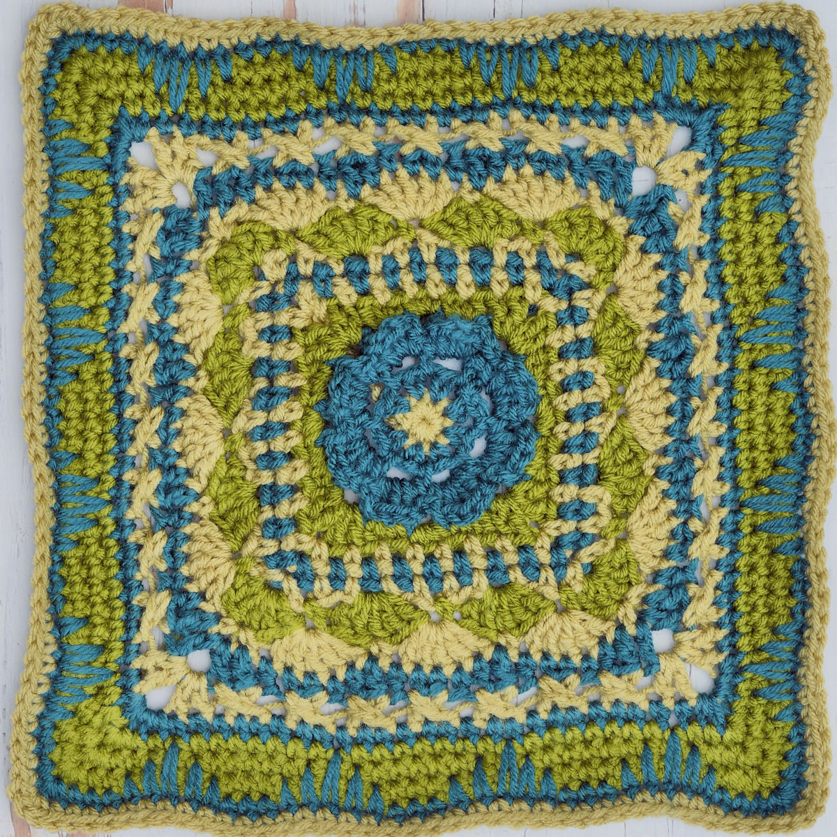 Flower Chaos Square 12" square in three colors