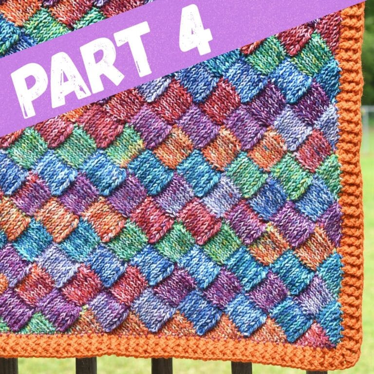 Part 4 – Faux Knit Entrelac Blanket